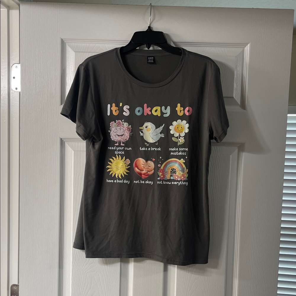 SHEIN Gray Casual T-Shirt